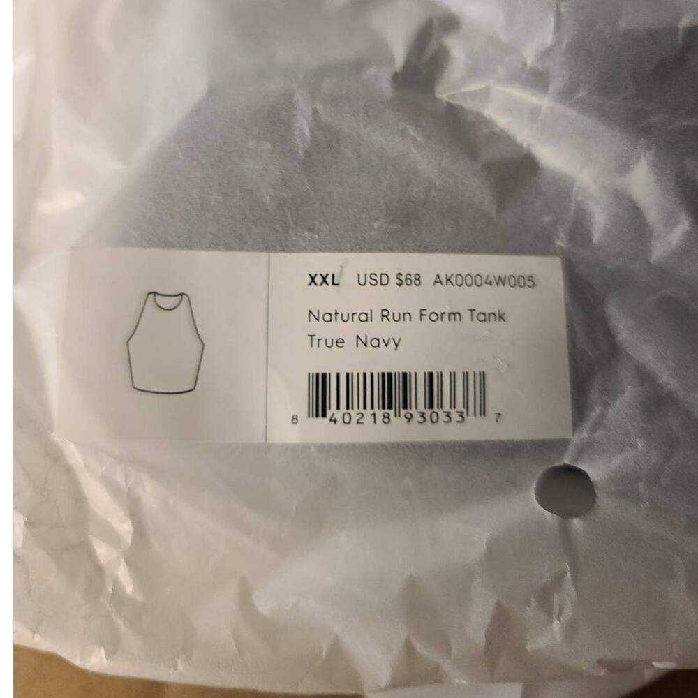 NWT allbirds Natural Run Form Tank - 2XL/ XXL - navy blue - 2XL / XXL - Picture 5 of 6